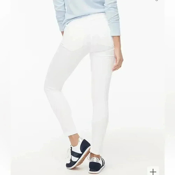 J Crew Factory 8" Midrise white skinny jean in signature stretch 31 NWT - Picture 3 of 9
